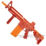 REKT OPFOUR CO2 POWERED RED FOAM DART RIFLE WITH 12 ROUND MAGAZINE 1