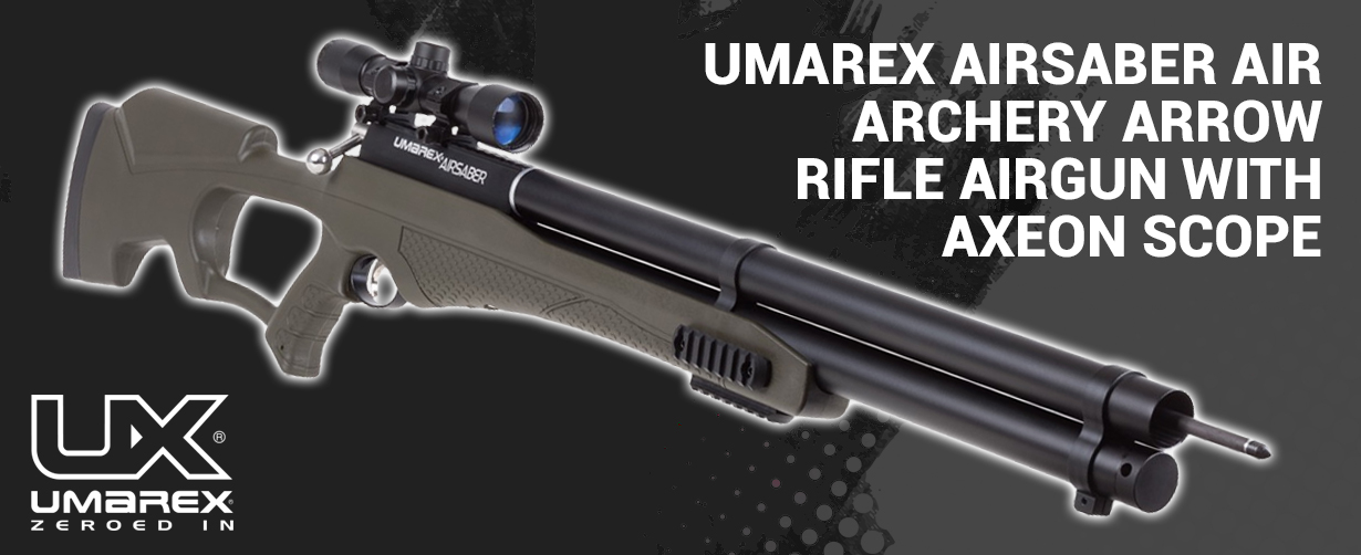 UMAREX AIRSABER AIR ARCHERY ARROW RIFLE AIRGUN WITH AXEON SCOPE 100