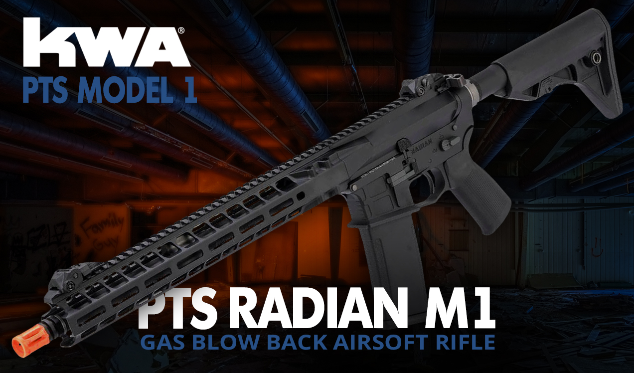 PTS Radian Model 1 Gas Blow Back Airsoft Rifle b1