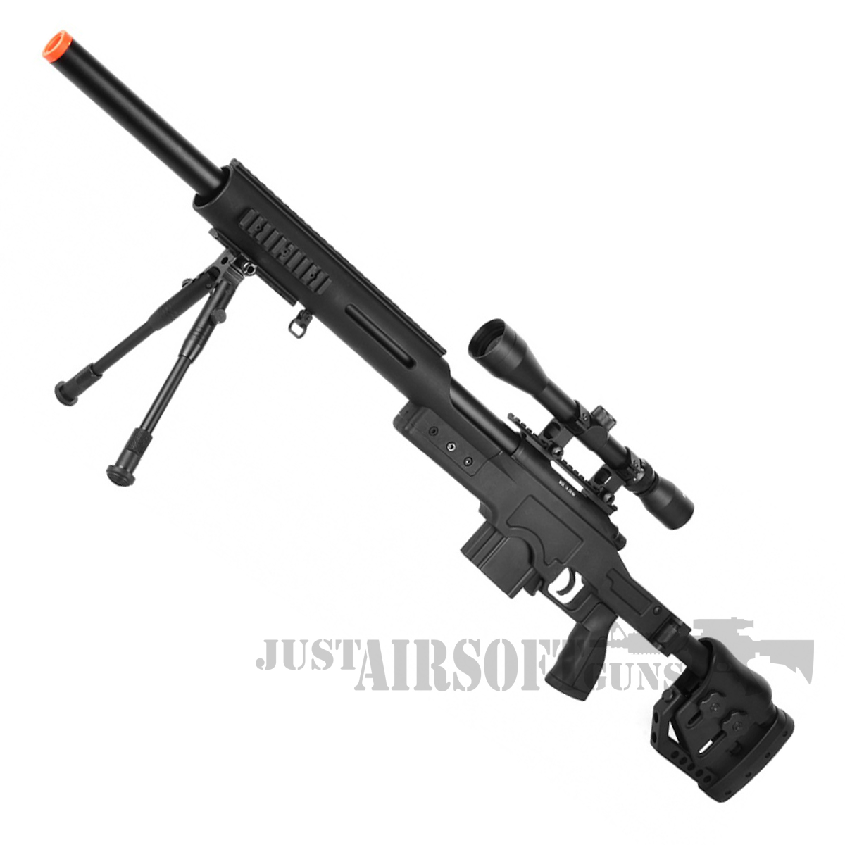 Well MB4410D Airsoft Sniper Rifle Gun Set 450 FPS