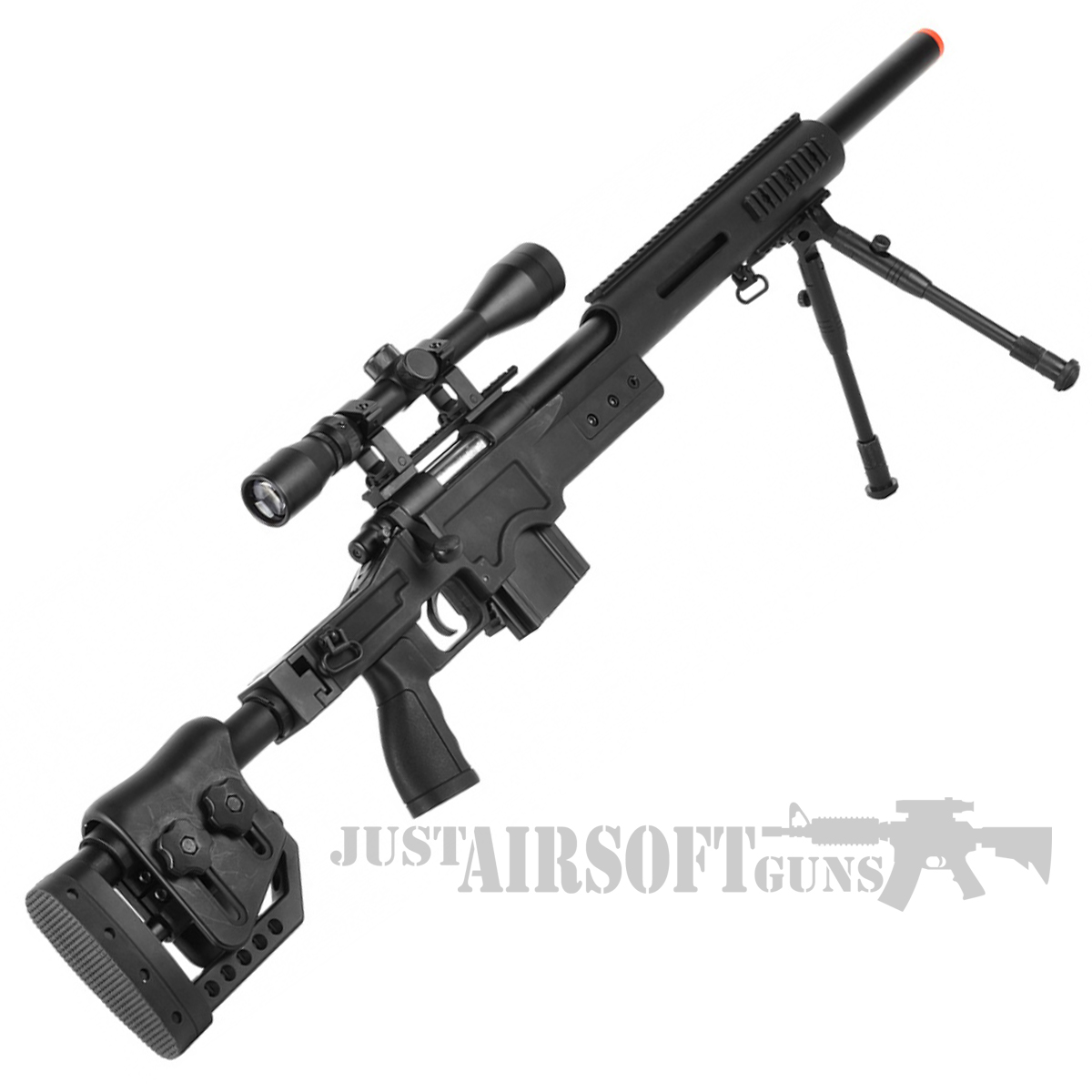 Well MB4410D Airsoft Sniper Rifle Gun Set 450 FPS