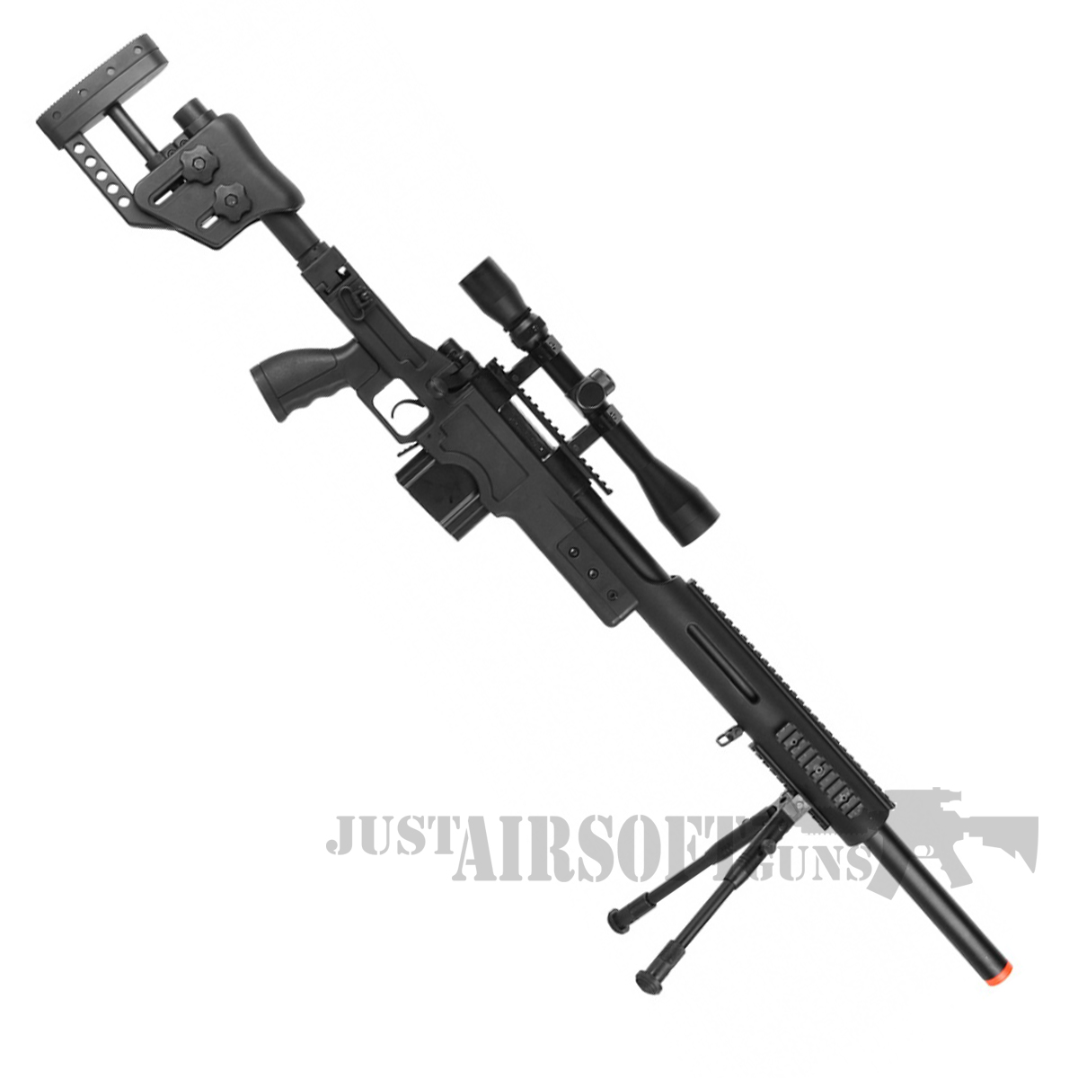 Well MB4410D Airsoft Sniper Rifle Gun Set 450 FPS