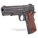 John Wayne 1911 Metal CO2 177 BB Air Pistol Brown Grips 2