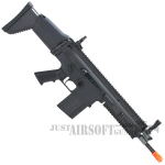 Cybergun FN Herstal Licensed Full Metal SCAR Heavy Airsoft AEG Rifle by VFC CQC black 1