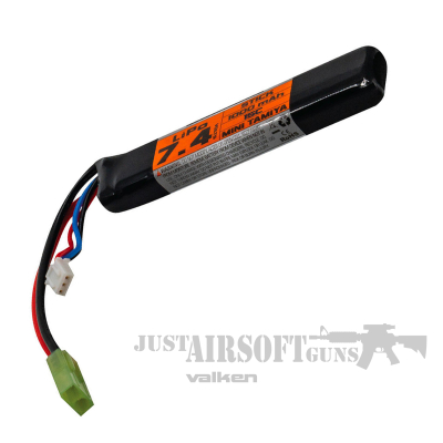 Valken LiPo 7 4v 1000mAh 15C Stick Airsoft Battery Small Tamiya 2