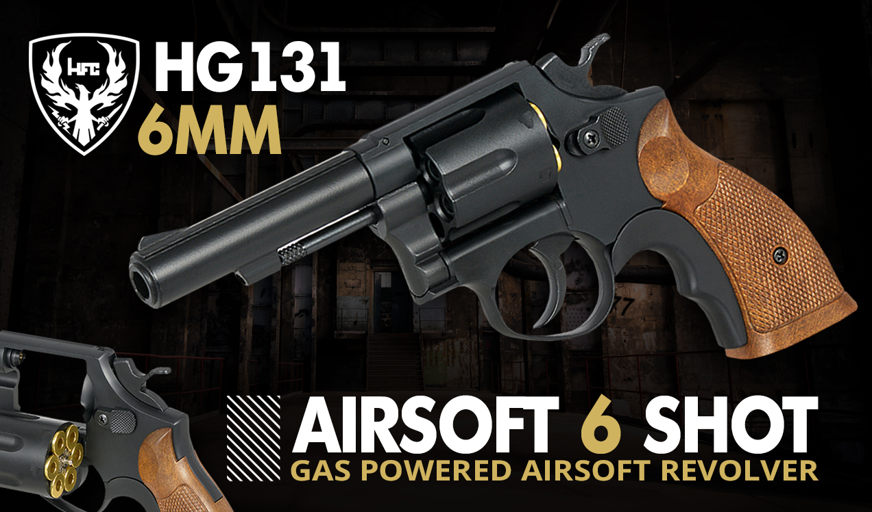 hg131 6mm airsoft revolver b1