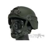 MICH2000 Pro Tactical Helmet Green 1