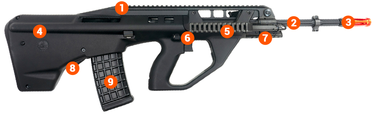 KWA F90 GBB AIRSOFT GUN BLACK