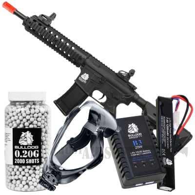 Bulldog ST Delta M AEG Electric Airsoft Gun Bundle Offer Set bg