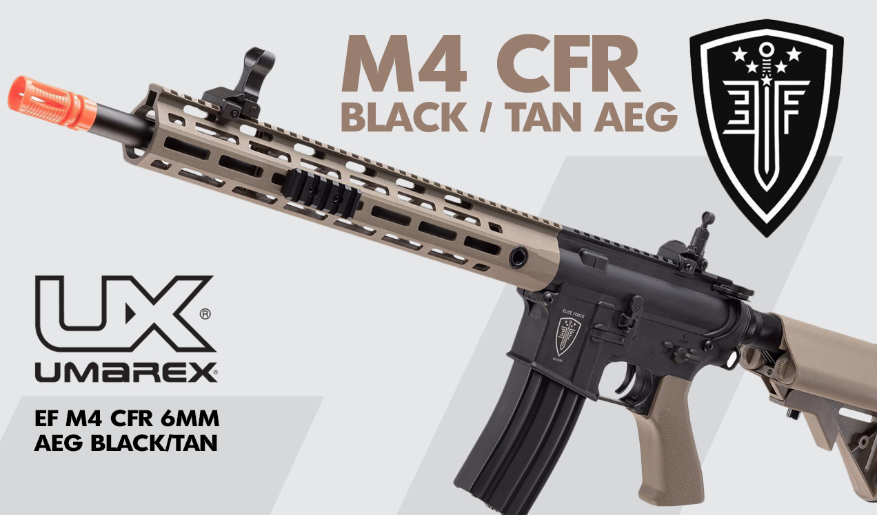 Elite Force M4 CFRX Black and Tan EyeTrace AEG B1