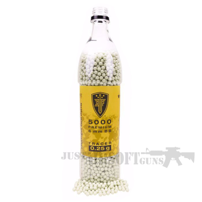 Elite Force Premium 25 gram 5000 Count Light Green Tracer BBs 1