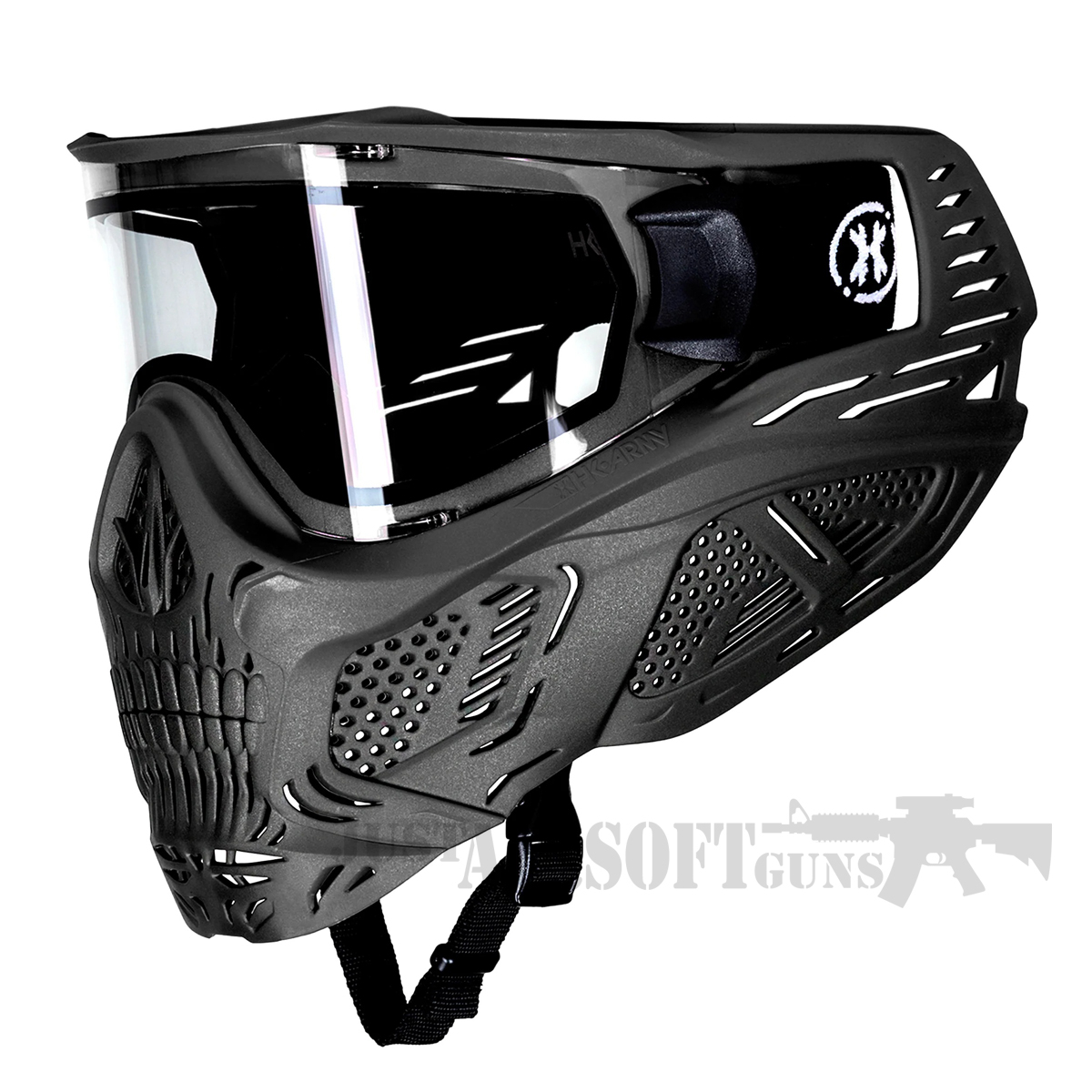 HKARMY HSTL Skull Goggle - Black W/Clear Lens