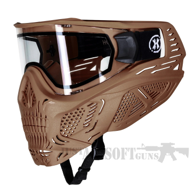 HKARMY HSTL Skull Goggle - Tan W/Clear Lens